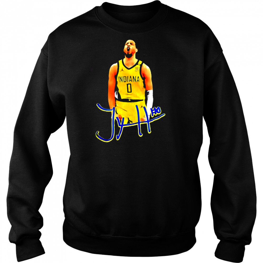 NBA Finals 2025 Tyrese Haliburton player Indiana Pacers Basketball signature shirt Hoodie