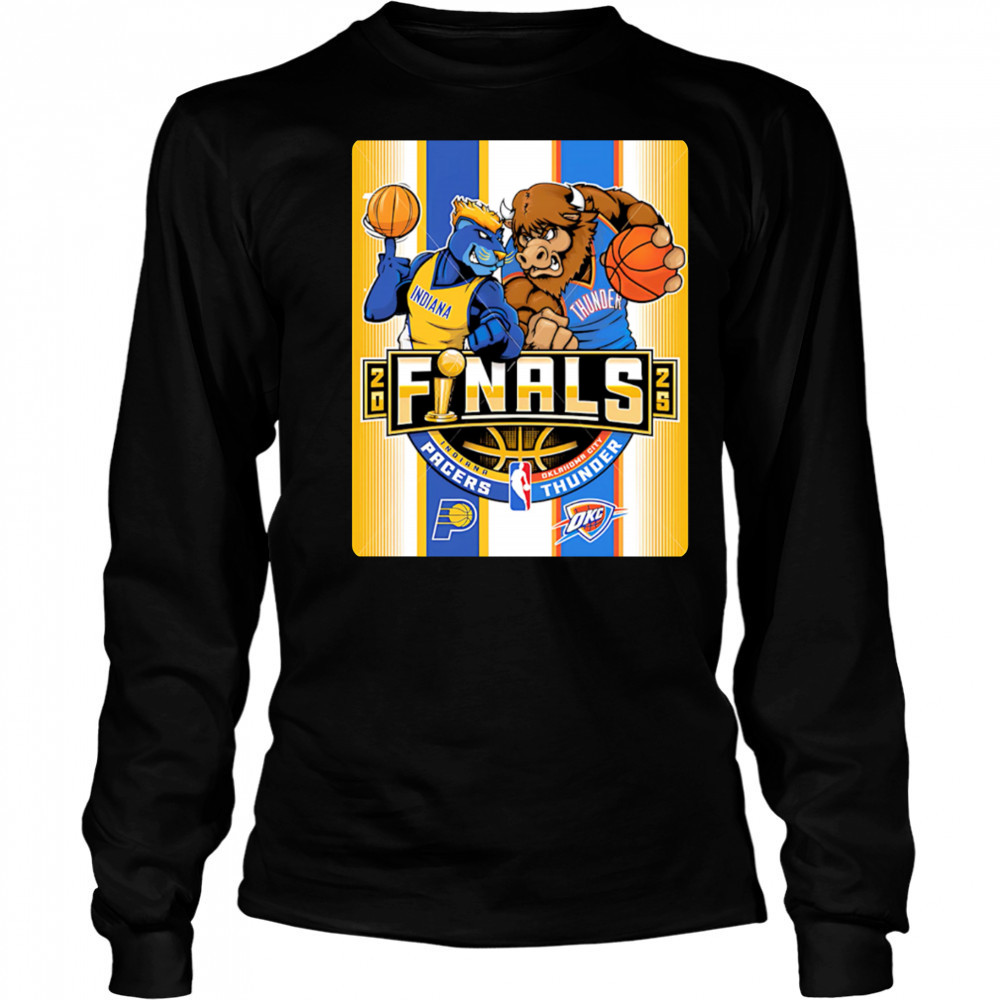 Nba Finals Pacers Vs Okc Thunder mascot shirt Long Sleeved