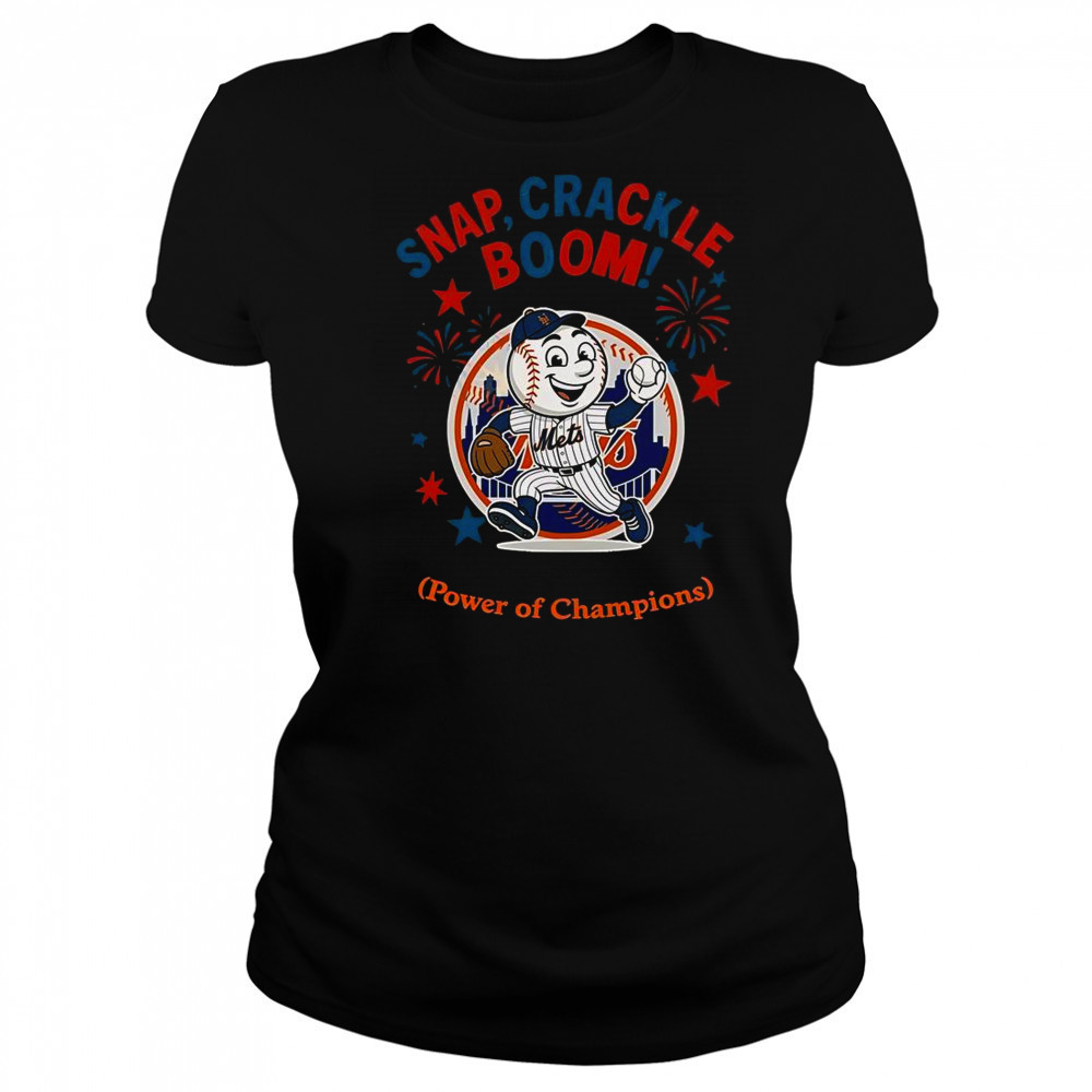 New York Mets Snap Crackle Boom Power Of Champions Indepencence Day T-Shirt Women's T-shirt
