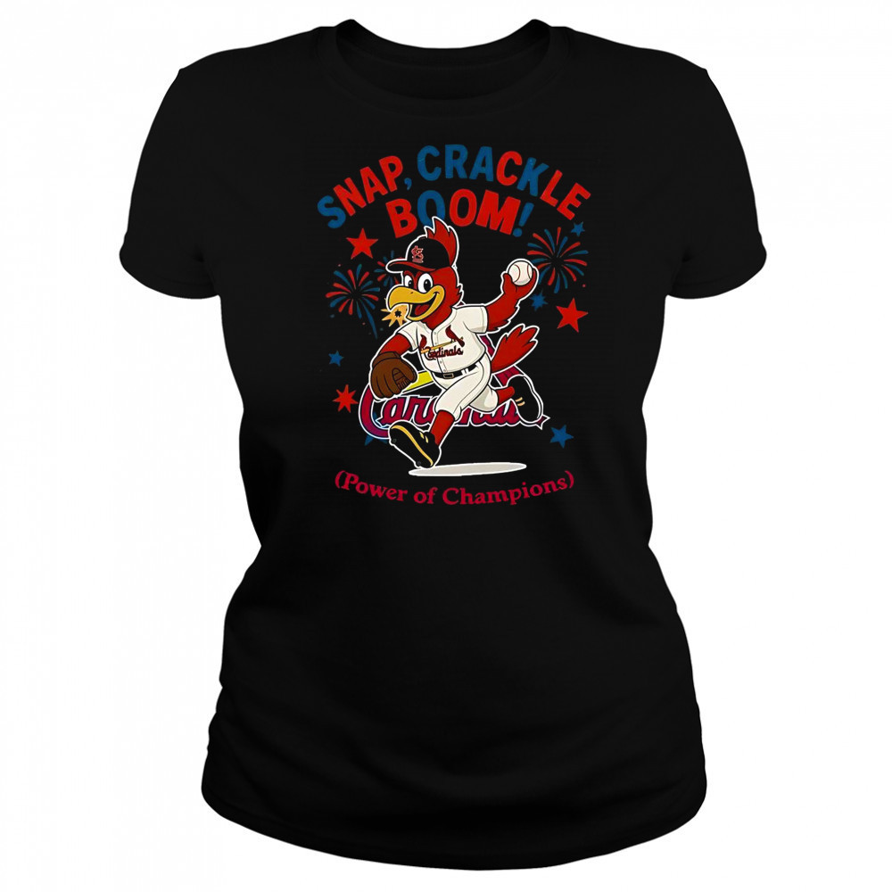 St. Louis Cardinals Snap Crackle Boom Power Of Champions Indepencence Day T-Shirt Women's T-shirt