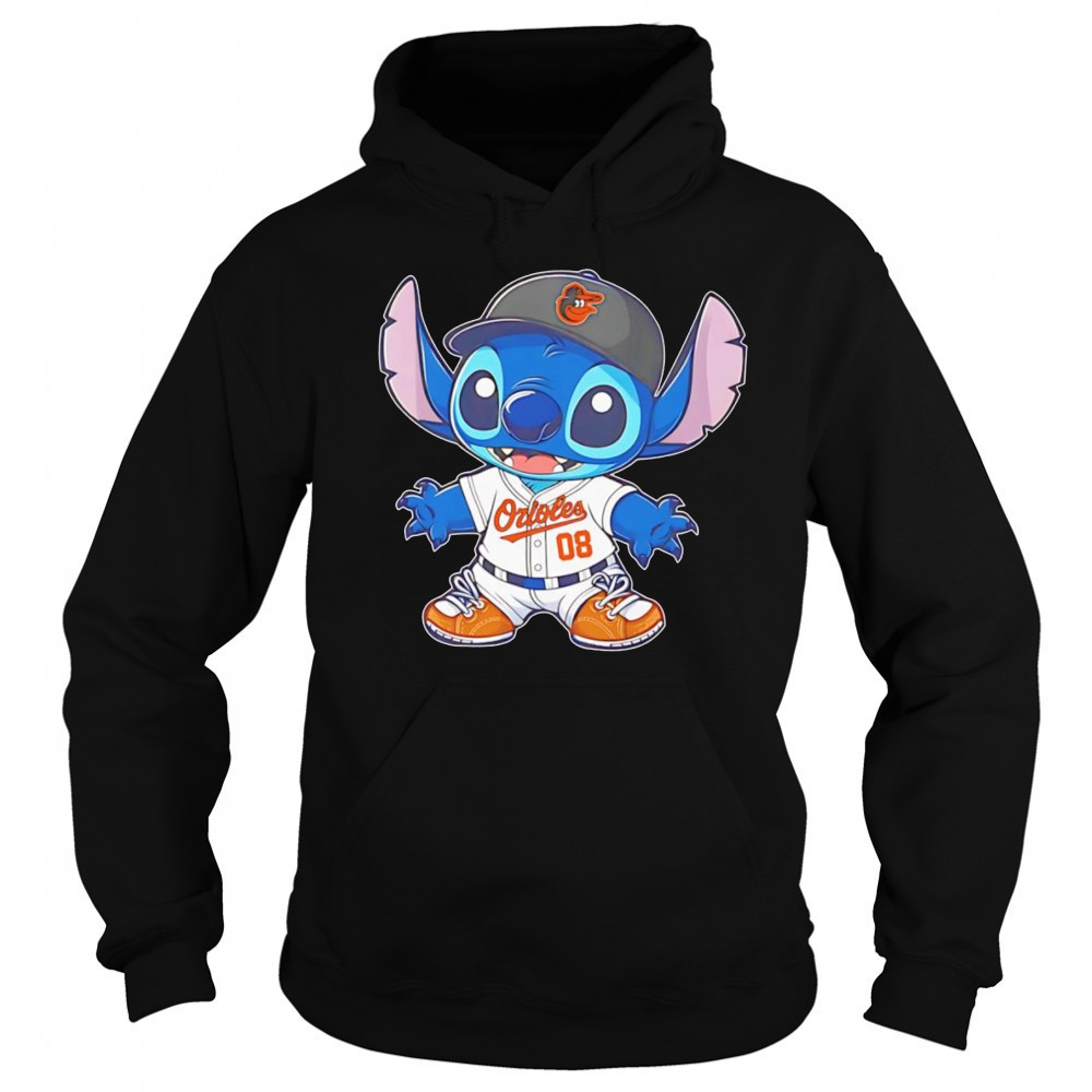 Stitch Baltimore Orioles baseball shirt Sweatshirt