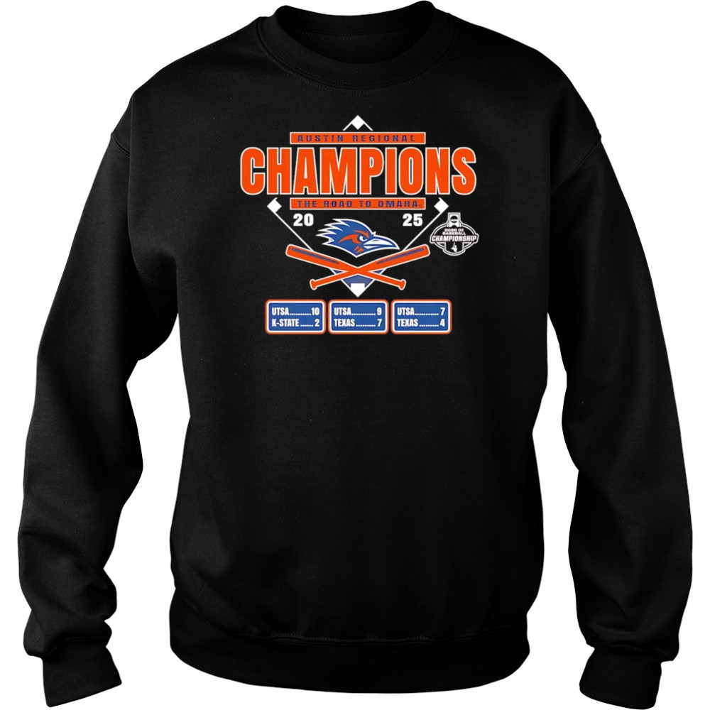 Texas San Antonio Baseball 2025 Austin Regional Champions shirt Hoodie
