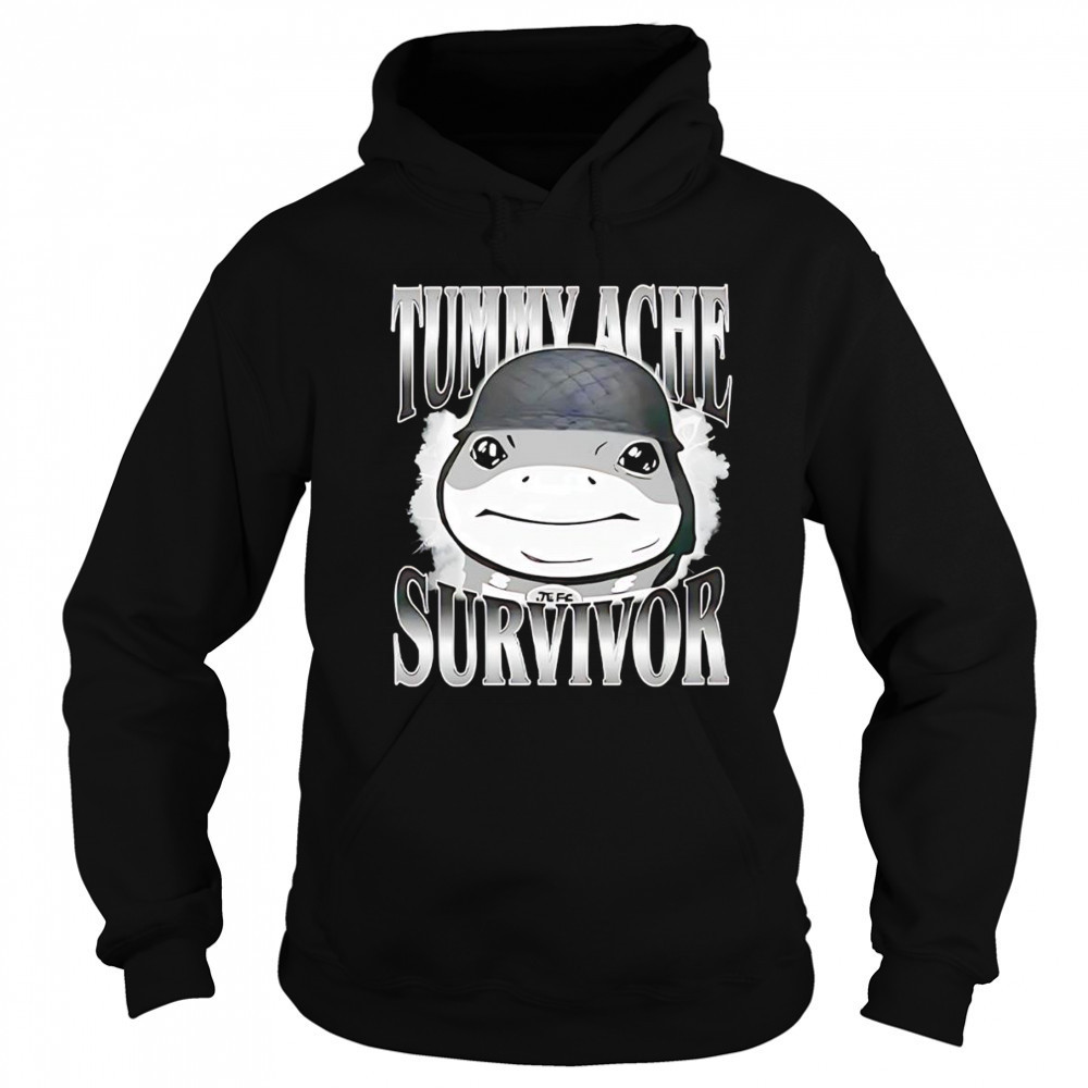 Tummy Ache Survivor Jeff the Land Shark Helmet Meme shirt Sweatshirt