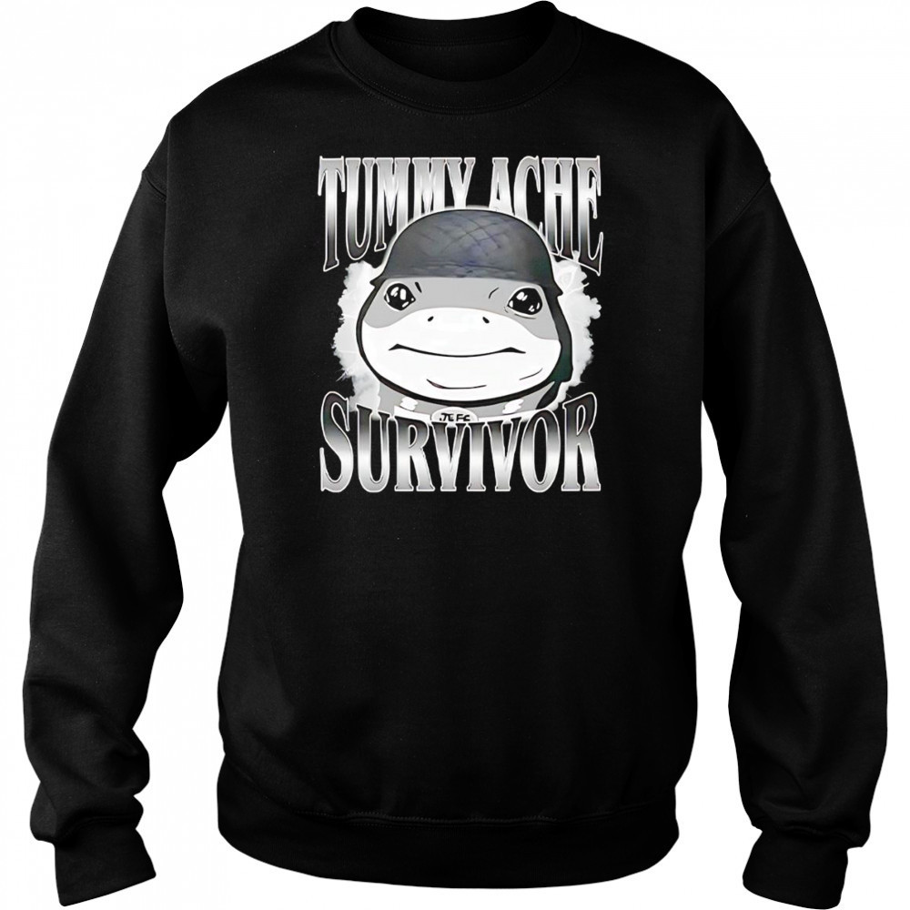 Tummy Ache Survivor Jeff the Land Shark Helmet Meme shirt Hoodie