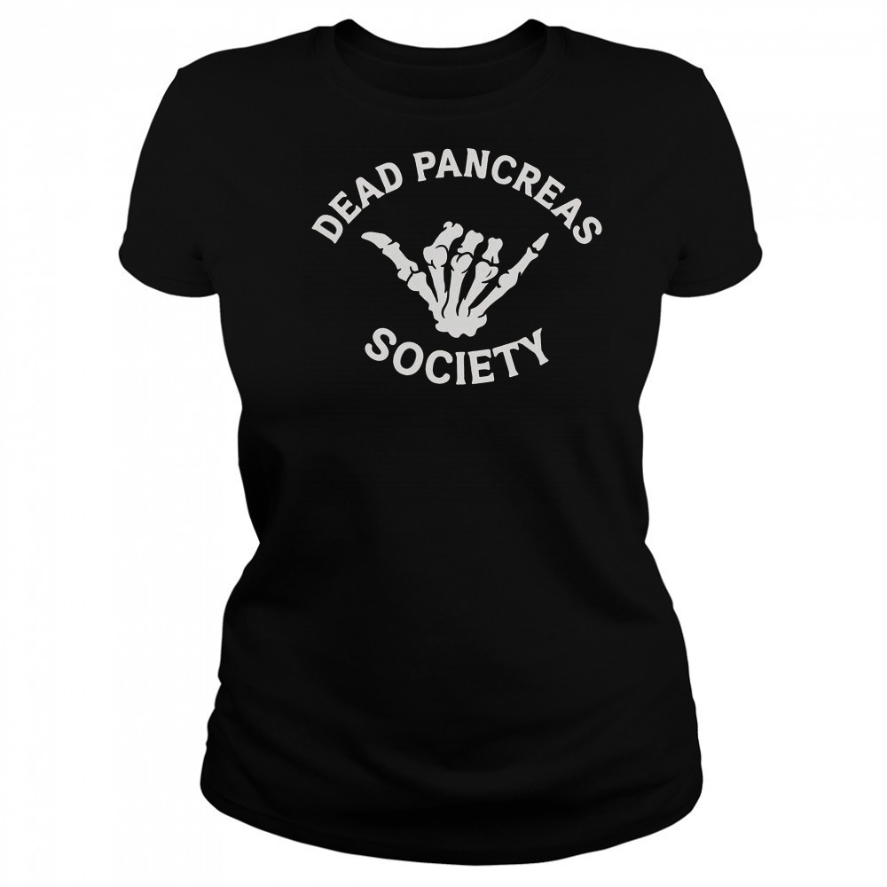 Type 1 Diabetes Awareness Dead Pancreas Society Skeleton Hand Halloween T-Shirt Women's T-shirt