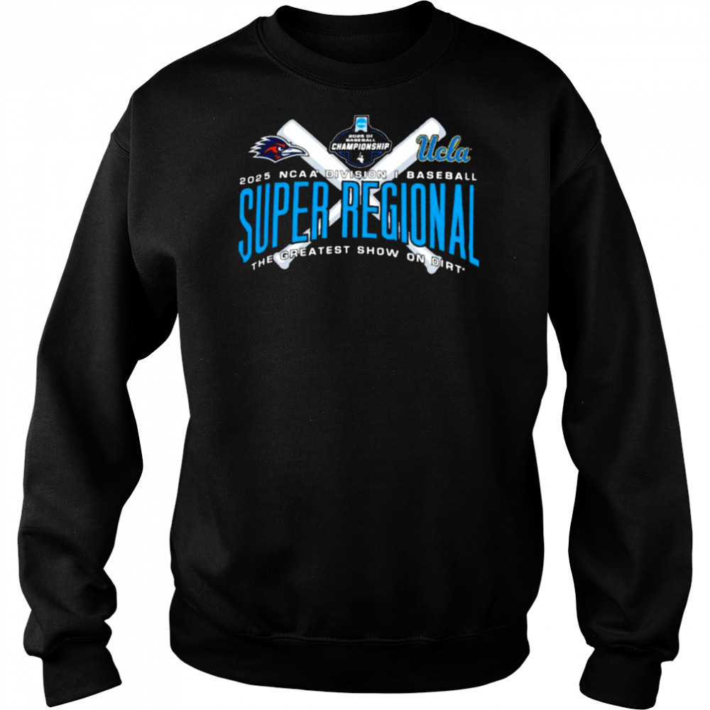 Ucla Bruins Vs UTSA Roadrunners 2025 Division I Baseball Super Regional – Los Angeles CA T Shirt Hoodie