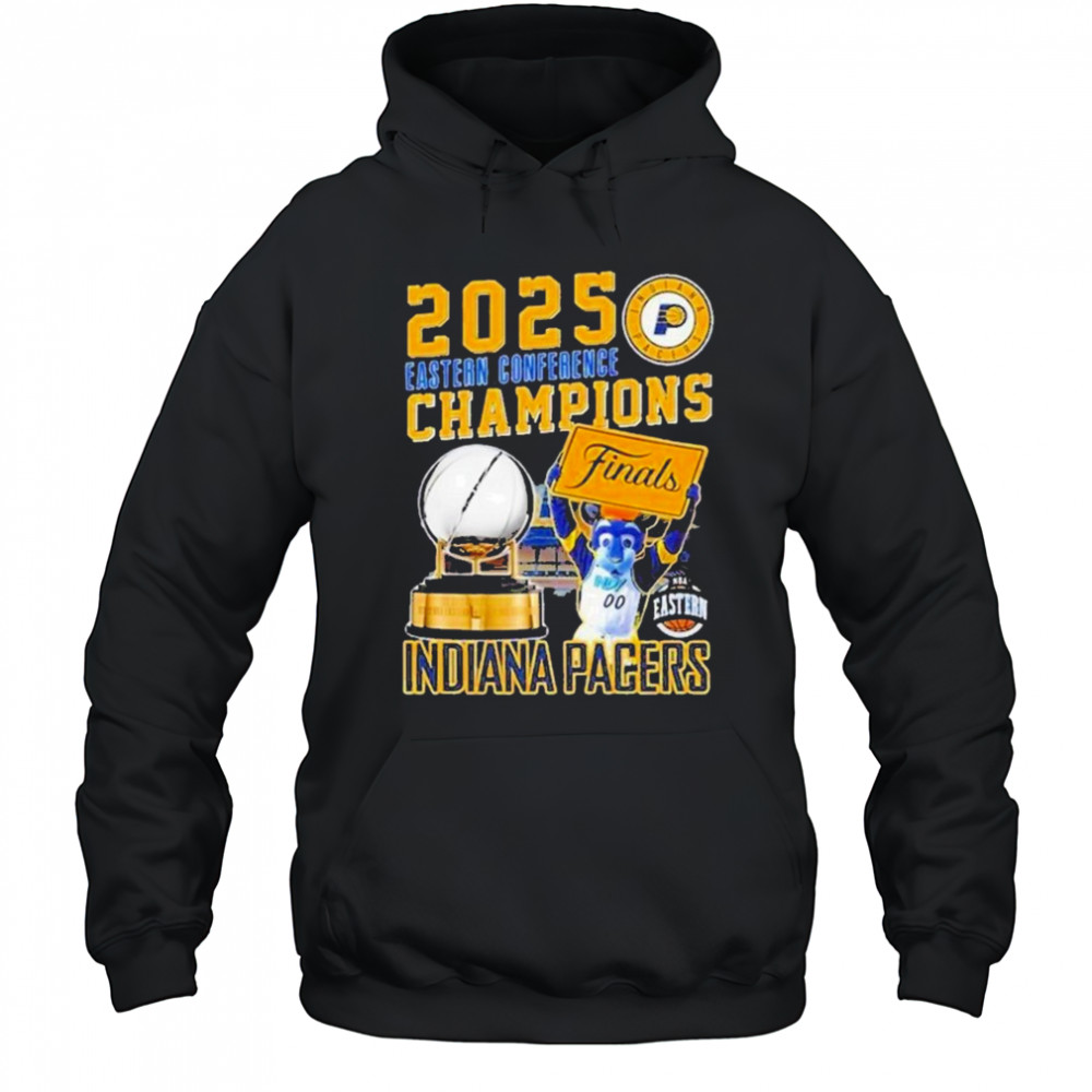 2025 Eastern Conference Champions Finals Indiana Pacers NBA Mascot shirt Hoodie