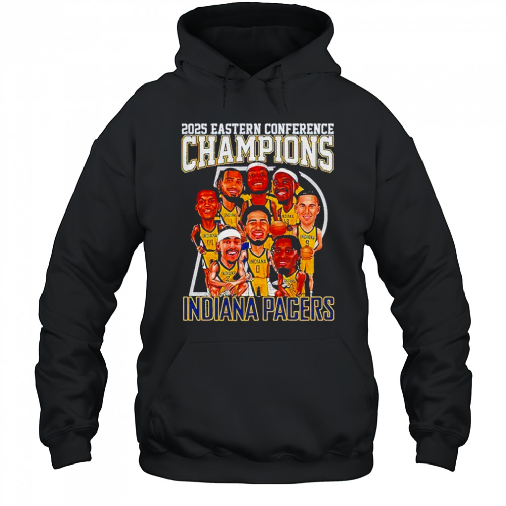 2025 Eastern Conference Champions Indiana Pacers cartoon shirt Hoodie