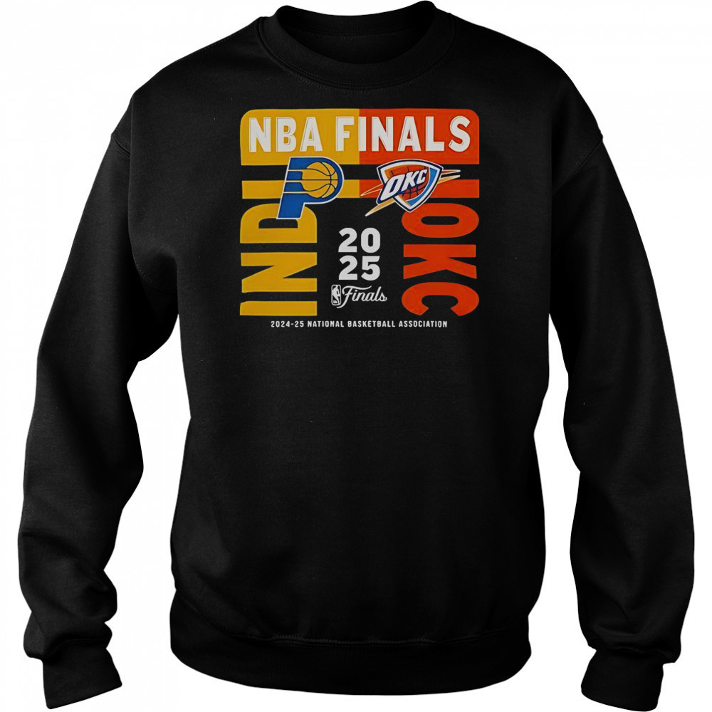 2025 NBA Finals Matchup Indiana Pacers Vs OKC Thunder T-Shirt Hoodie