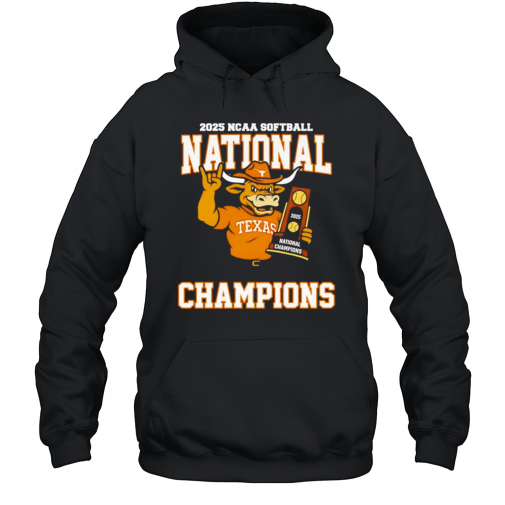2025 NCAA Softball National Champions Texas Longhorns mascot shirt Hoodie