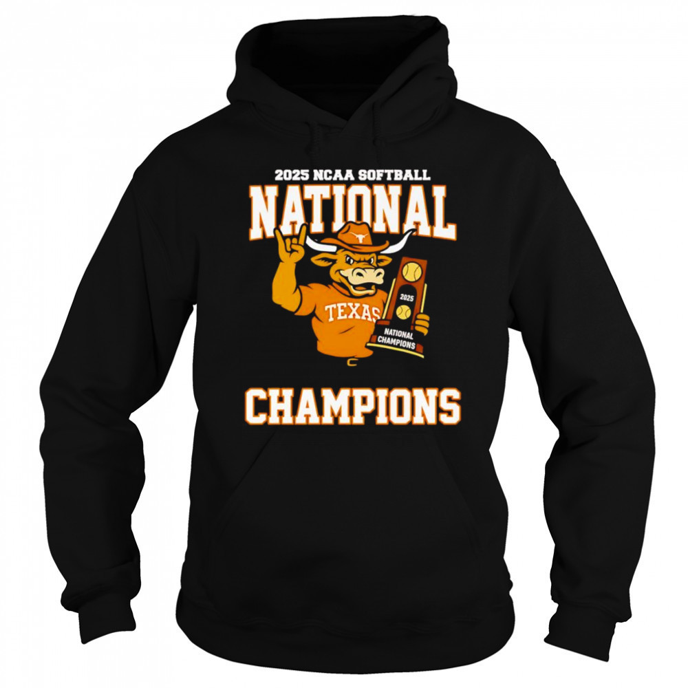 2025 NCAA Softball National Champions Texas Longhorns mascot shirt Sweatshirt