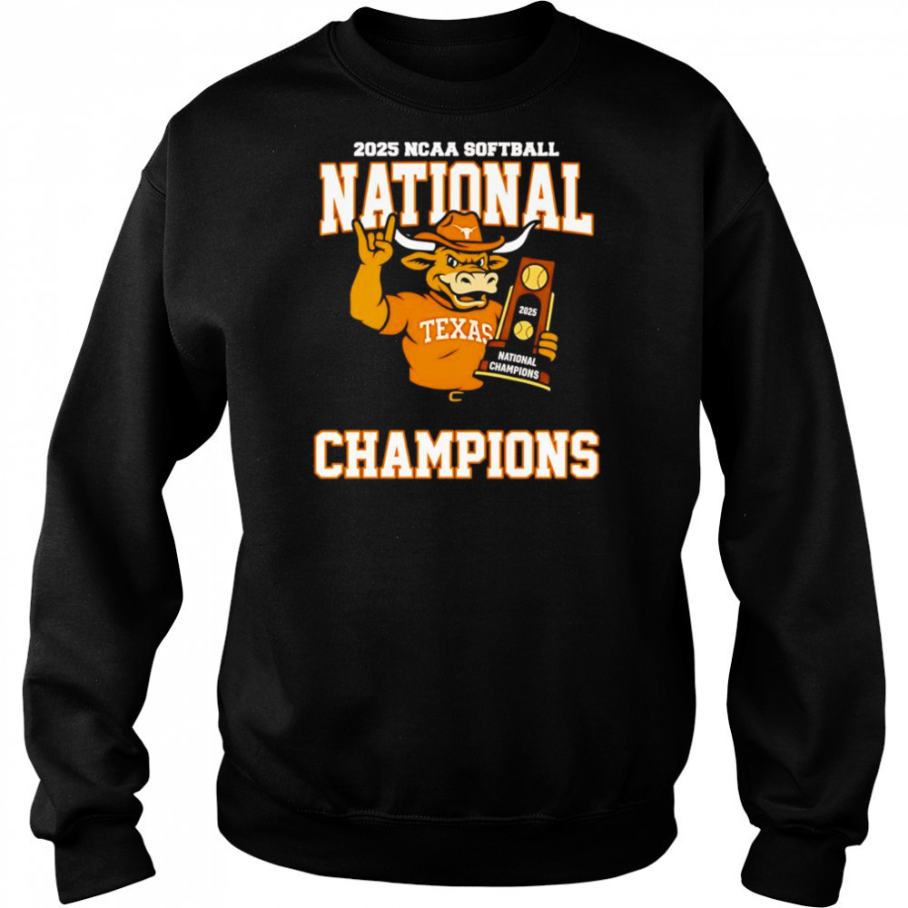 2025 NCAA Softball National Champions Texas Longhorns mascot shirt Hoodie