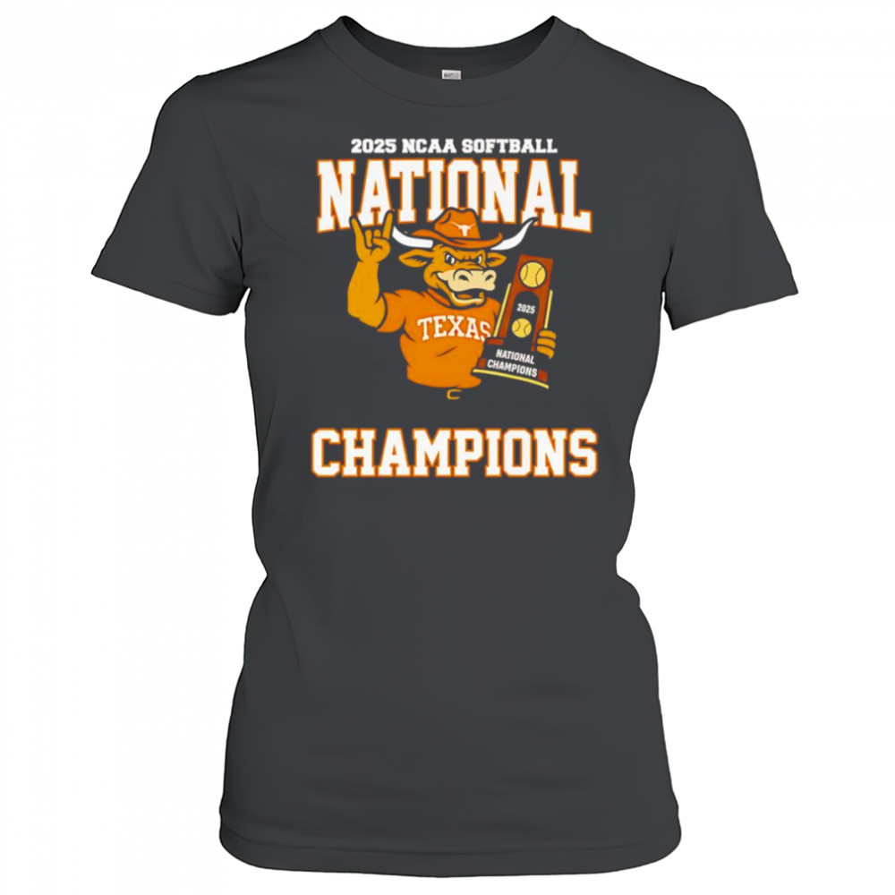 2025 NCAA Softball National Champions Texas Longhorns mascot shirt Women's T-shirt