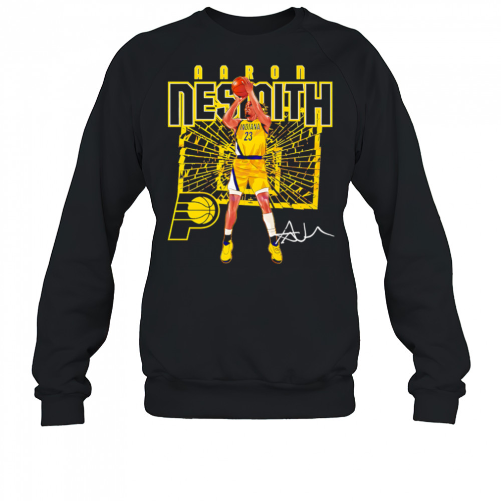 Aaron Nesmith Indiana Pacers Shattered Court Basketball shirt Sweatshirt