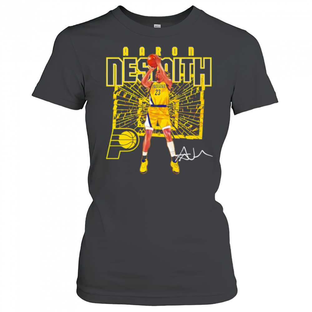 Aaron Nesmith Indiana Pacers Shattered Court Basketball shirt Women's T-shirt