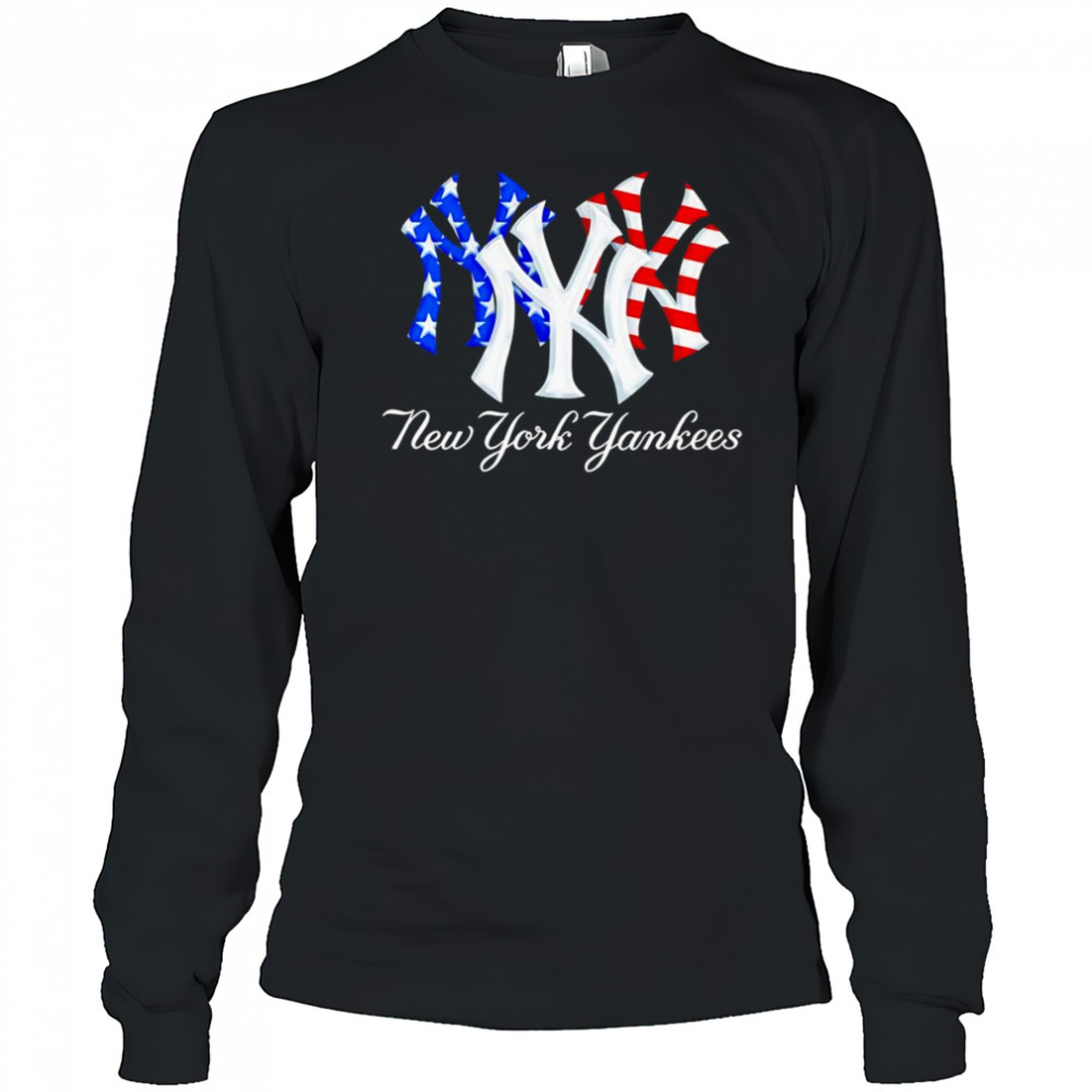 American flag New York Yankees shirt Long Sleeved