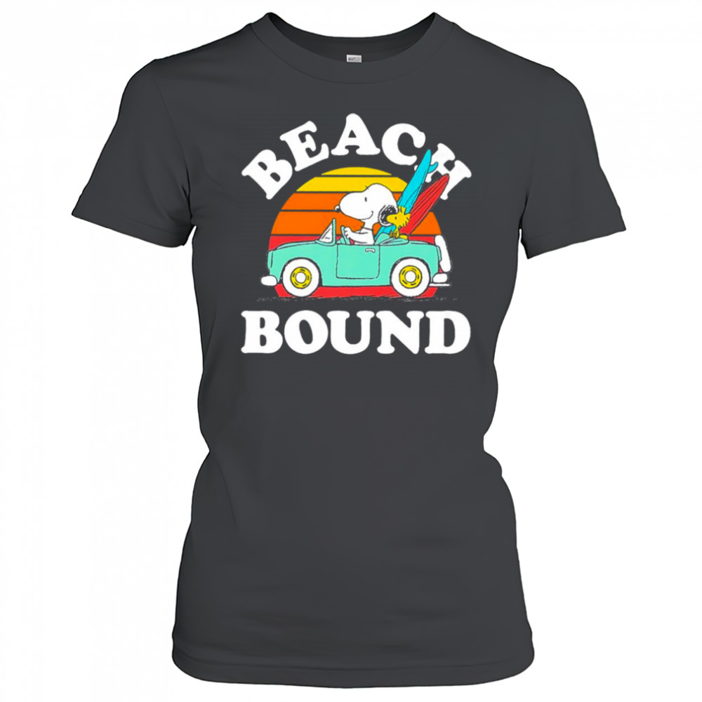 Beach bound Snoopy and Woodstock retro shirt Women's T-shirt