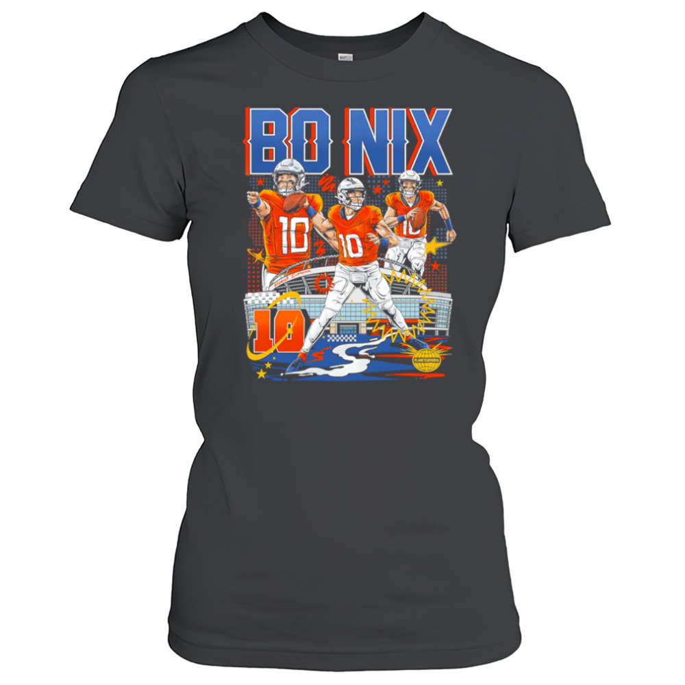 Bo Nix 10 Denver Broncos stadium shirt Women's T-shirt