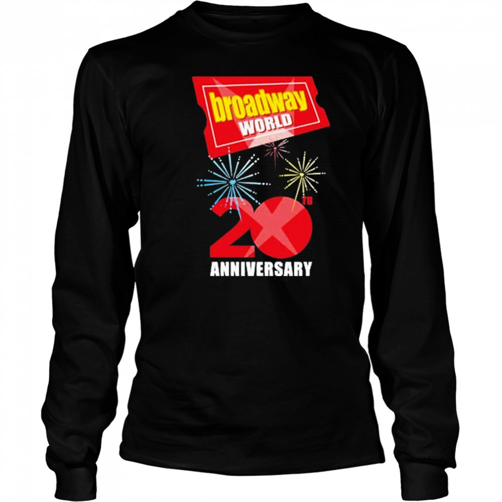 Broadway World 20th Anniversary Logo T-shirt Long Sleeved