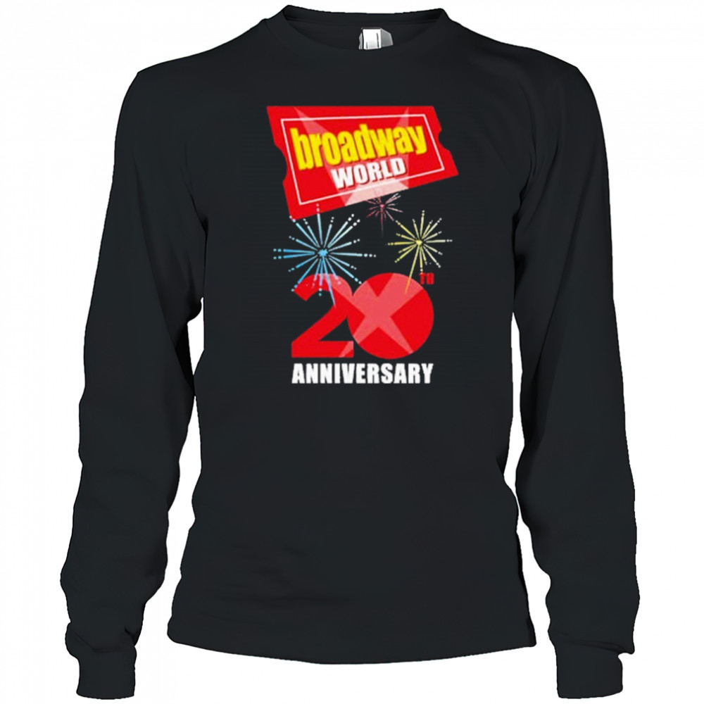 Broadway World 20th Anniversary Logo T-shirt Long Sleeved