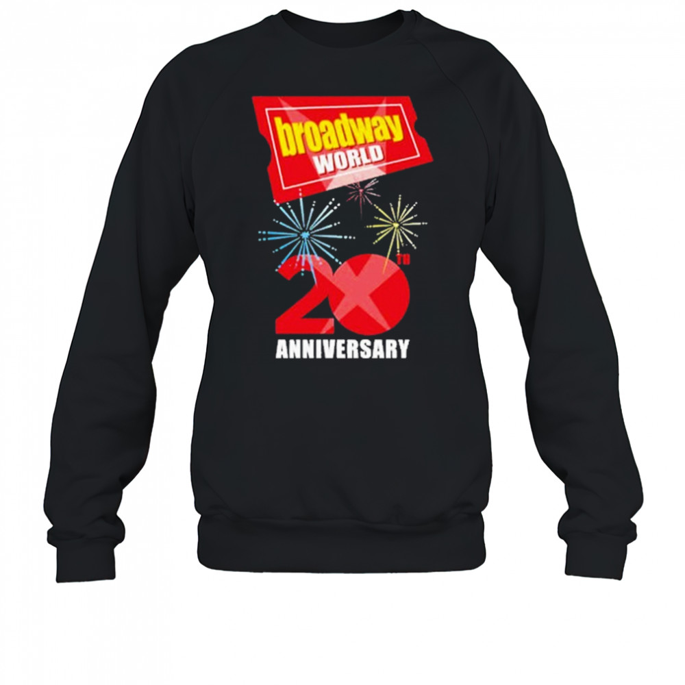 Broadway World 20th Anniversary Logo T-shirt Sweatshirt