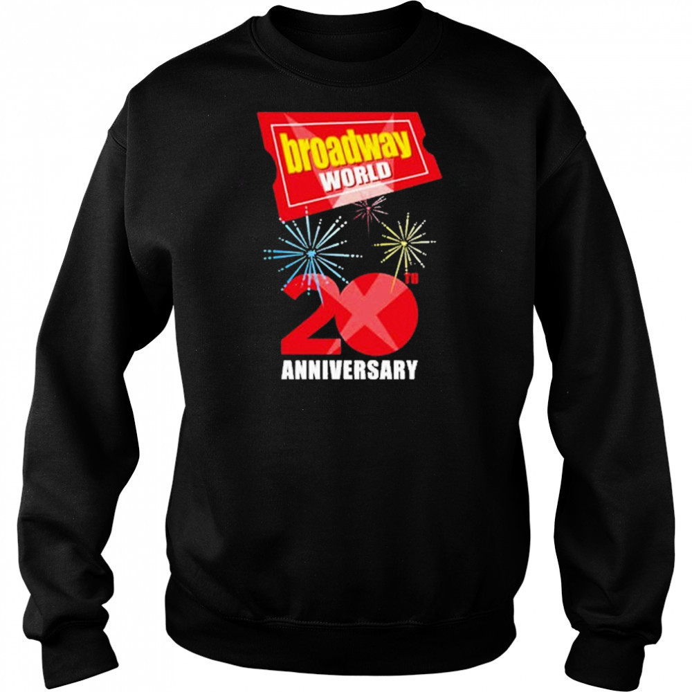Broadway World 20th Anniversary Logo T-shirt Hoodie