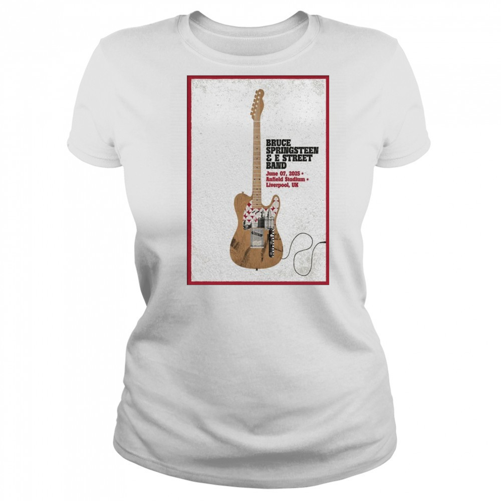 Bruce Springsteen In Liverpool UK On Jun 7 2025 Poster shrit Women's T-shirt