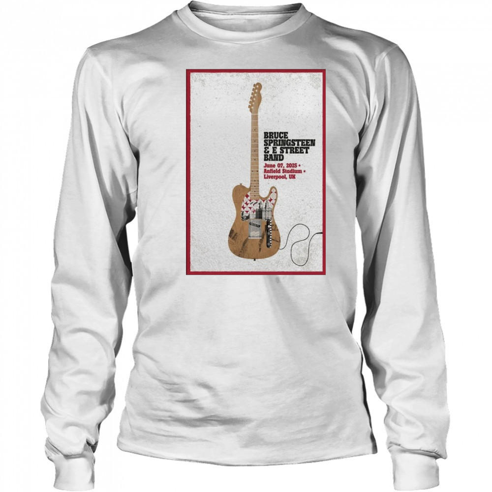 Bruce Springsteen In Liverpool UK On Jun 7 2025 Poster shrit Long Sleeved