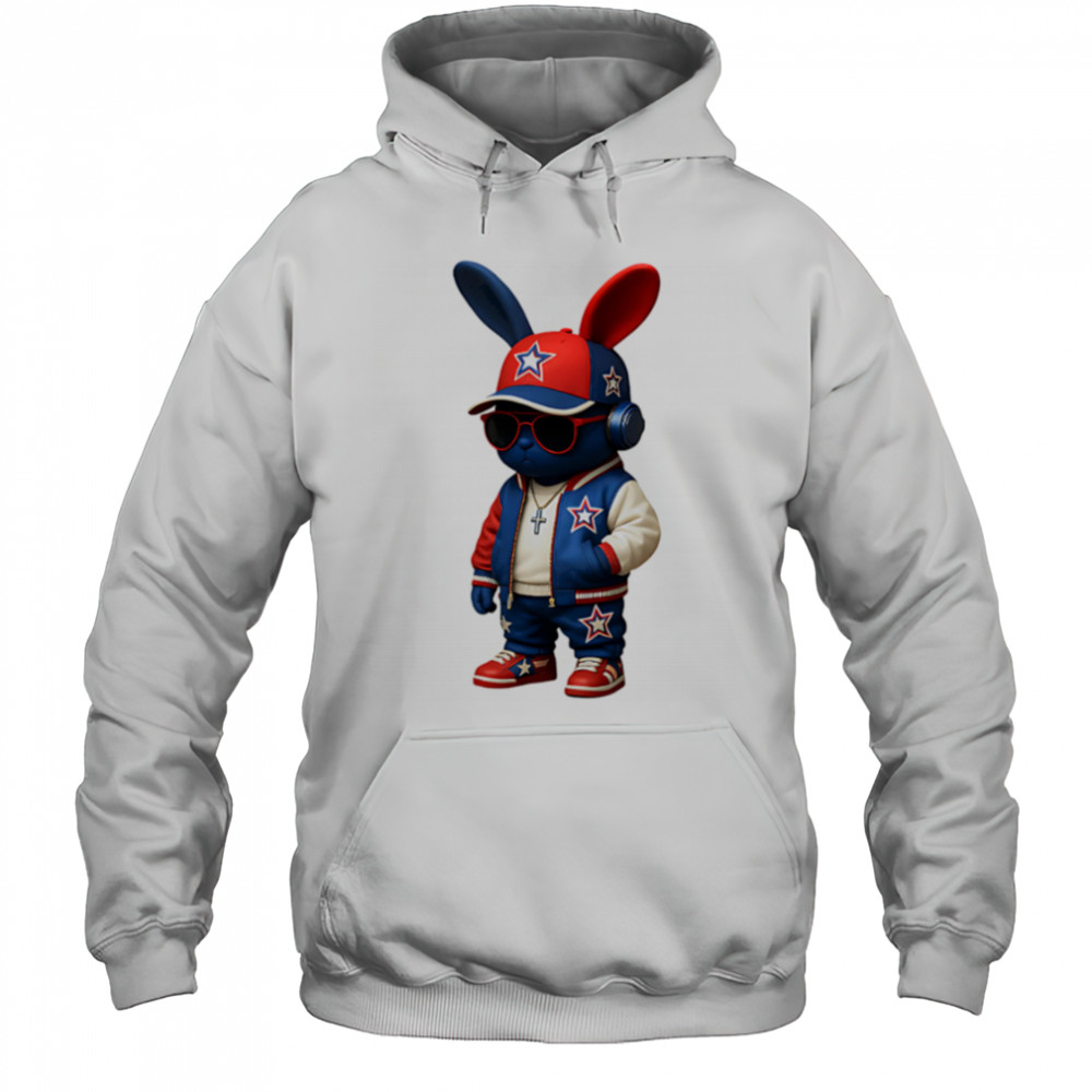 Chain Bunny Streetwear Style Hiphop shirt Hoodie