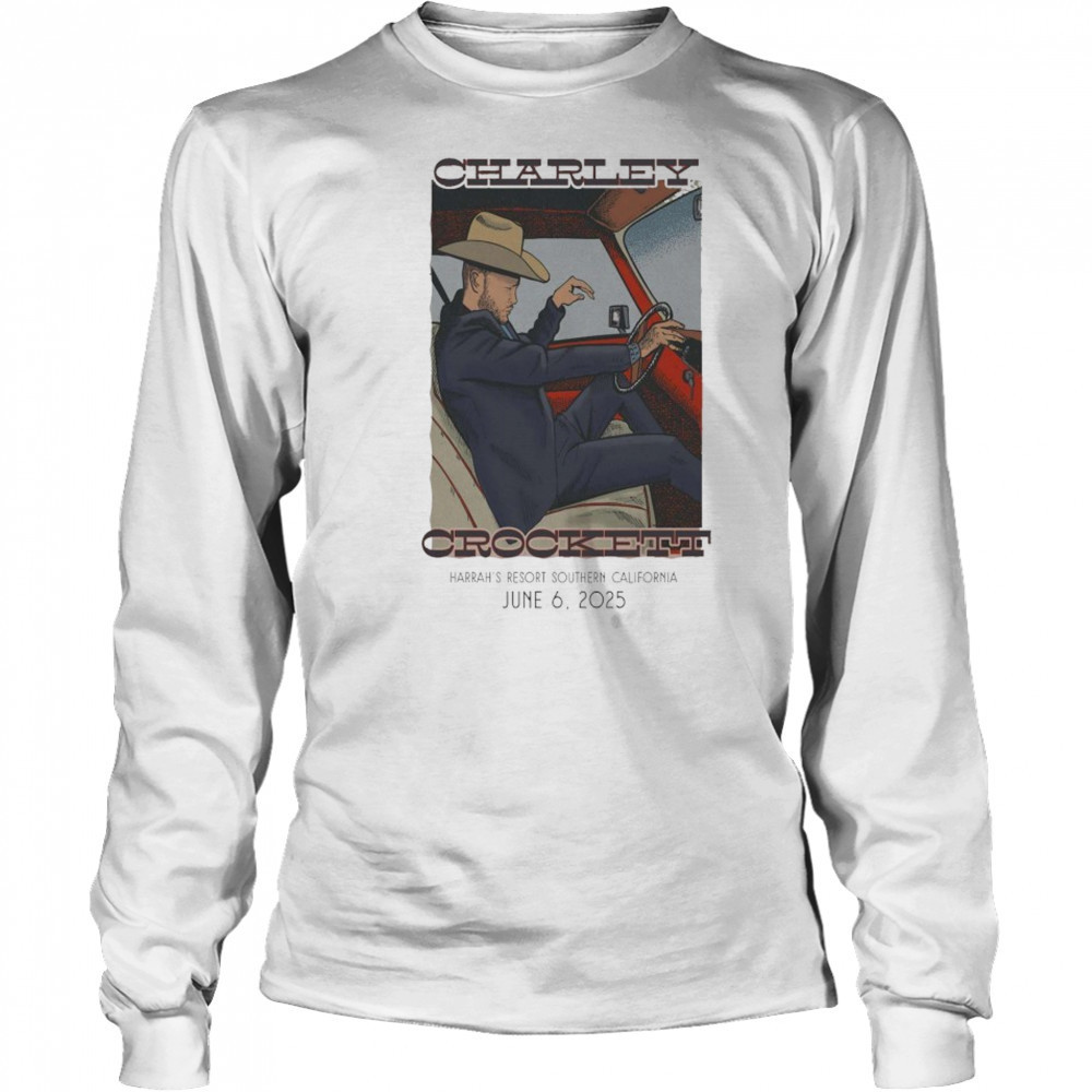 Charley Crockett 2025 Theatre UC Berkeley Car T-shirt Long Sleeved