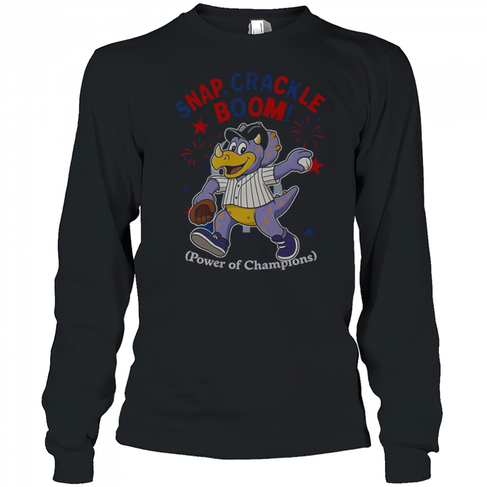 Colorado Rockies Snap Crackle Boom Power Of Champions Indepencence Day T-Shirt Long Sleeved
