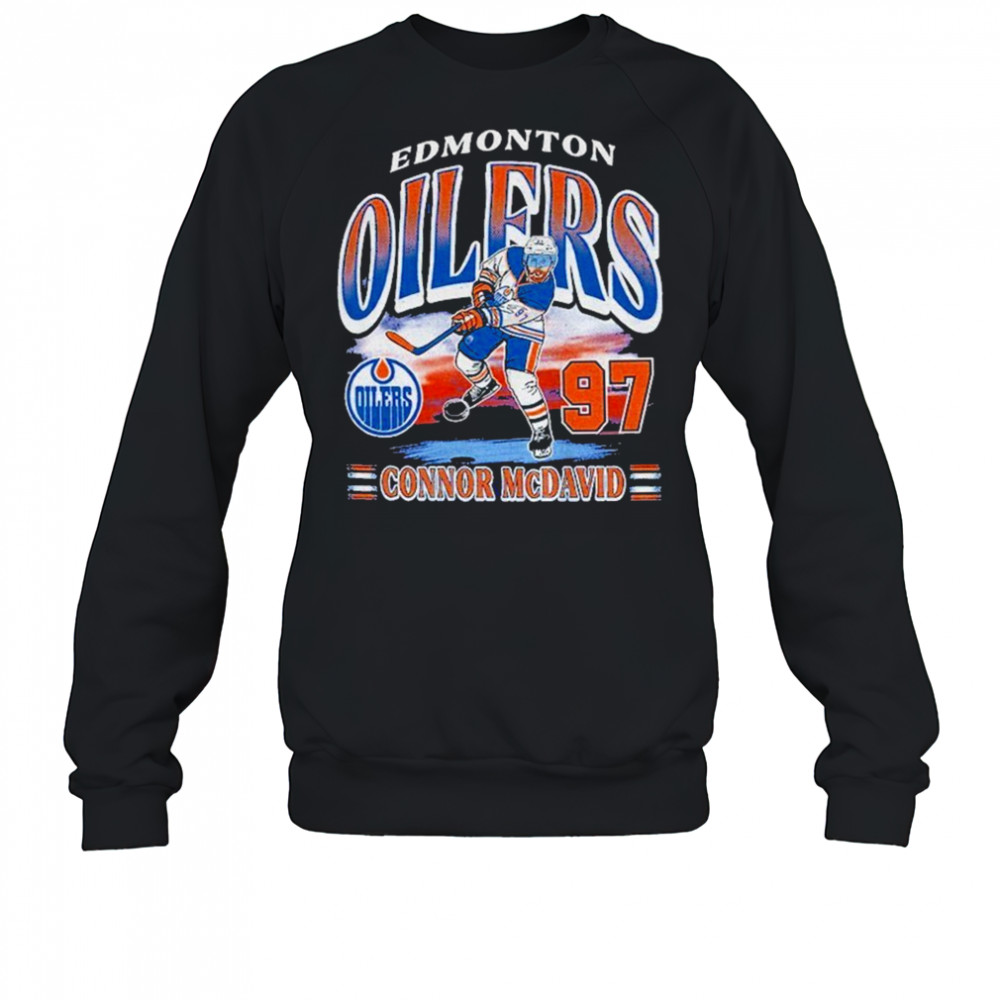 Connor McDavid Edmonton Oilers ’47 Franklin Player Name Number NHL shirt Sweatshirt