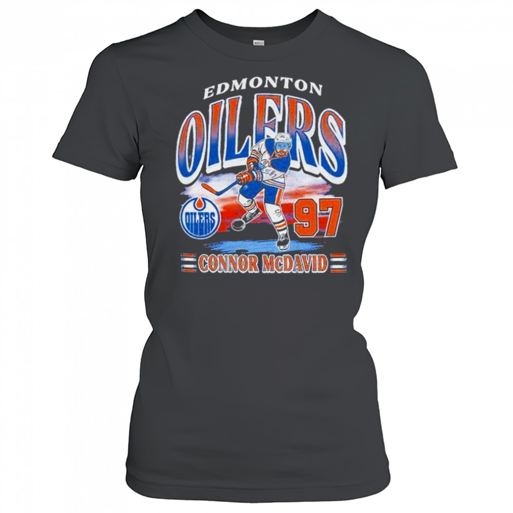 Connor McDavid Edmonton Oilers ’47 Franklin Player Name Number NHL shirt Women's T-shirt