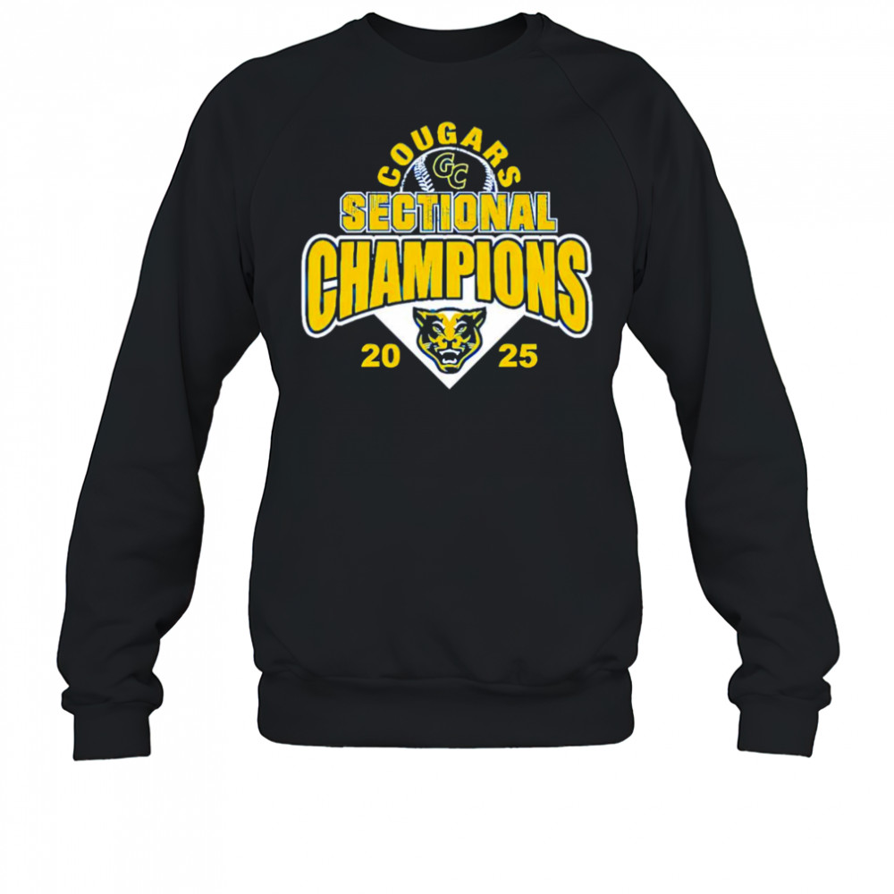 Cougars Sectional Champions 2025 baseball shirt Sweatshirt