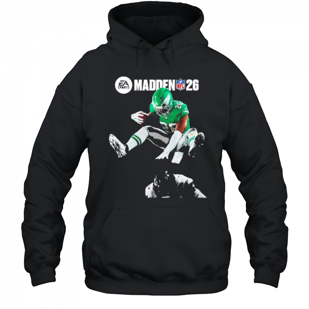 EA Sports Madden NFL 26 Cover Saquon Barkley Hurdled From Team Philadelphia Eagles shirt Hoodie