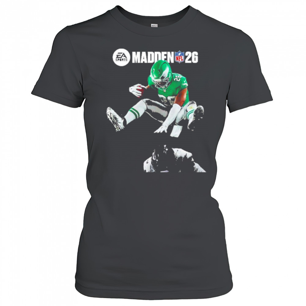 EA Sports Madden NFL 26 Cover Saquon Barkley Hurdled From Team Philadelphia Eagles shirt Women's T-shirt