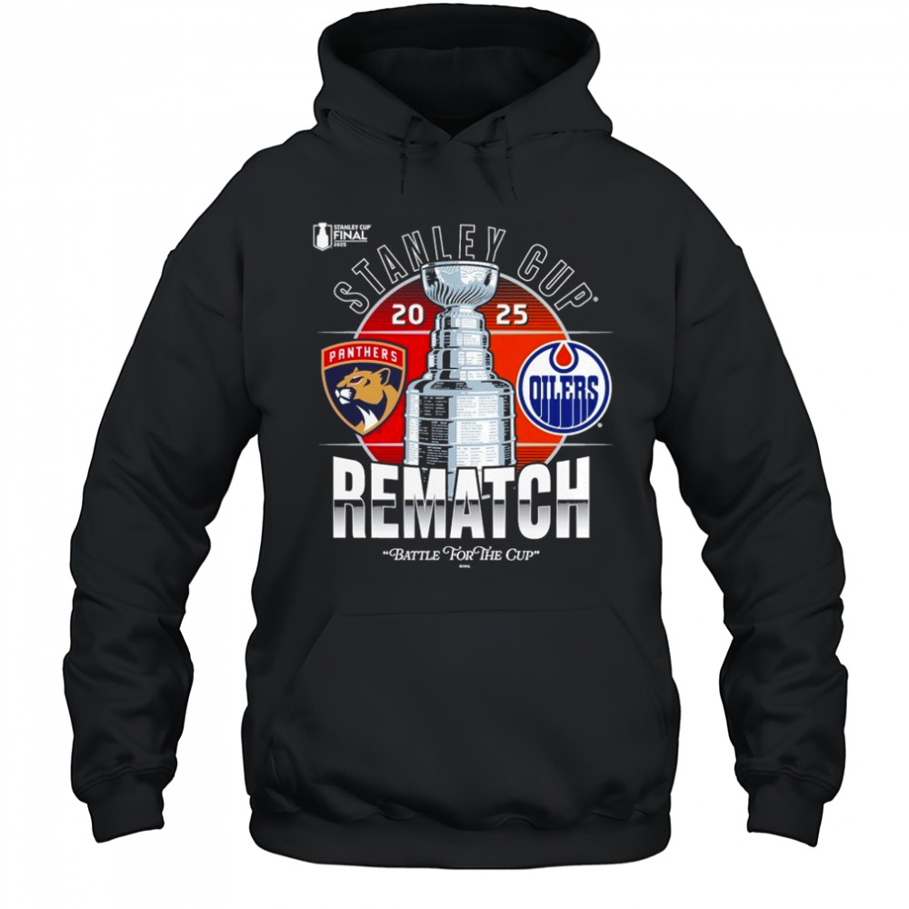 Edmonton Oilers 2025 Stanley Cup Playoffs Fanatics Stanley Cup Final Rematch Match Up Shirt Hoodie