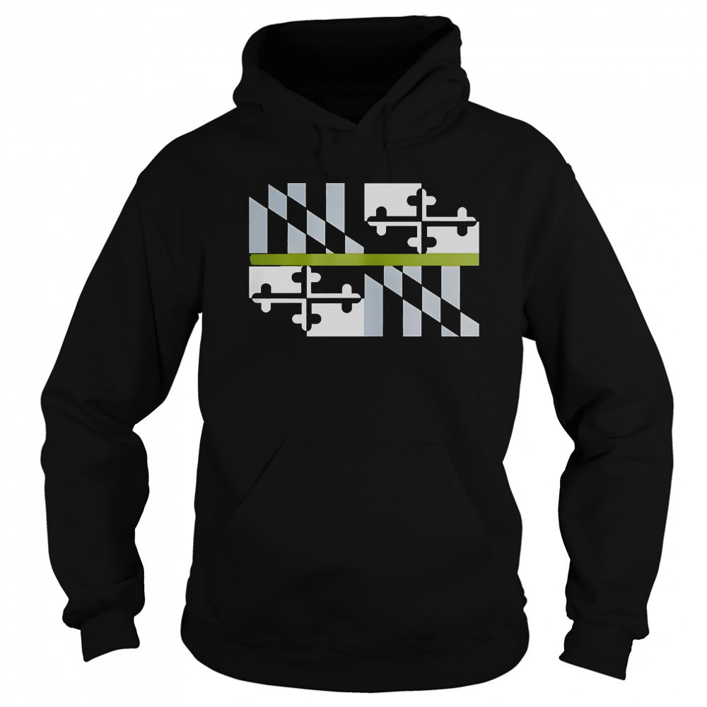 Good Green Line Maryland Flag T-Shirt Sweatshirt