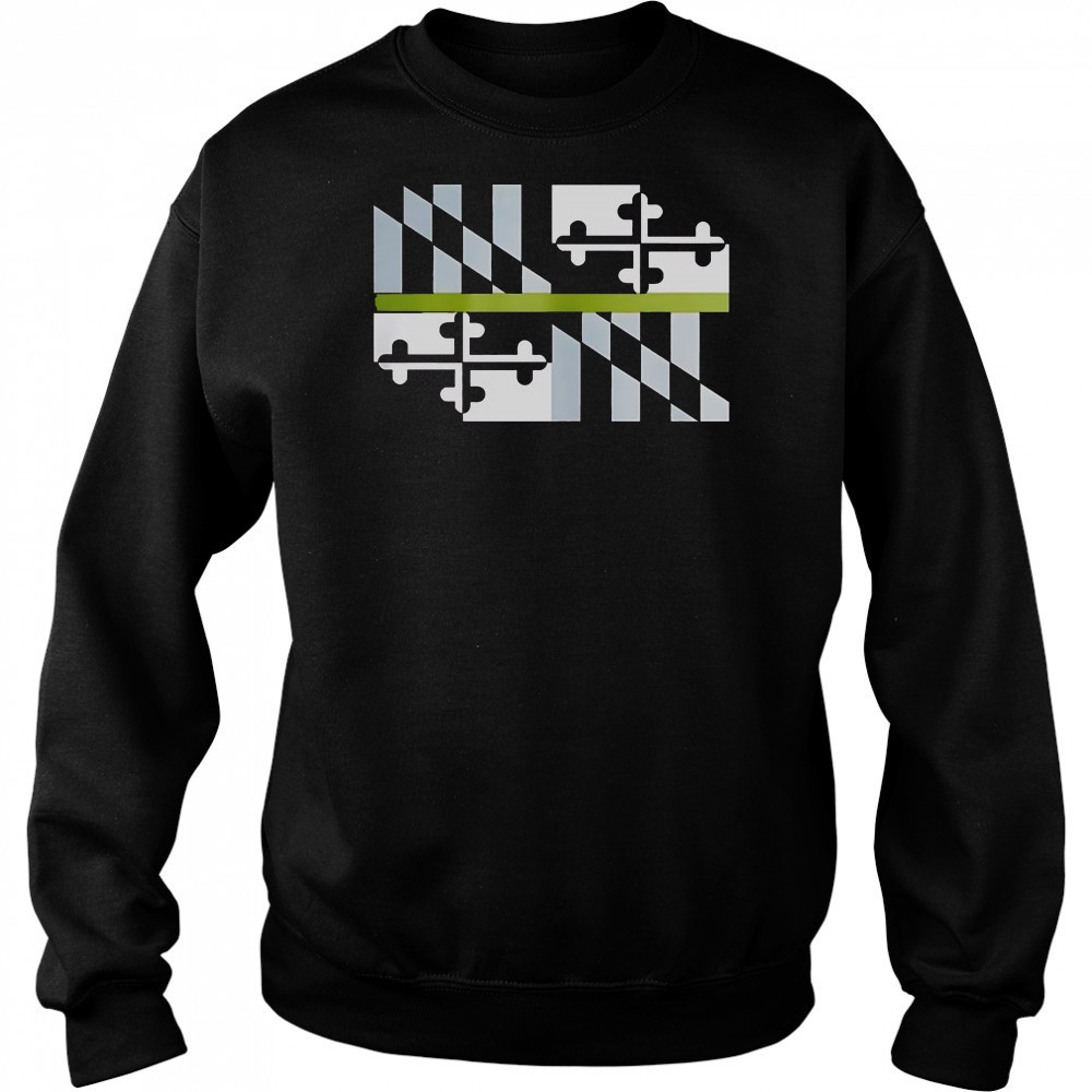 Good Green Line Maryland Flag T-Shirt Hoodie