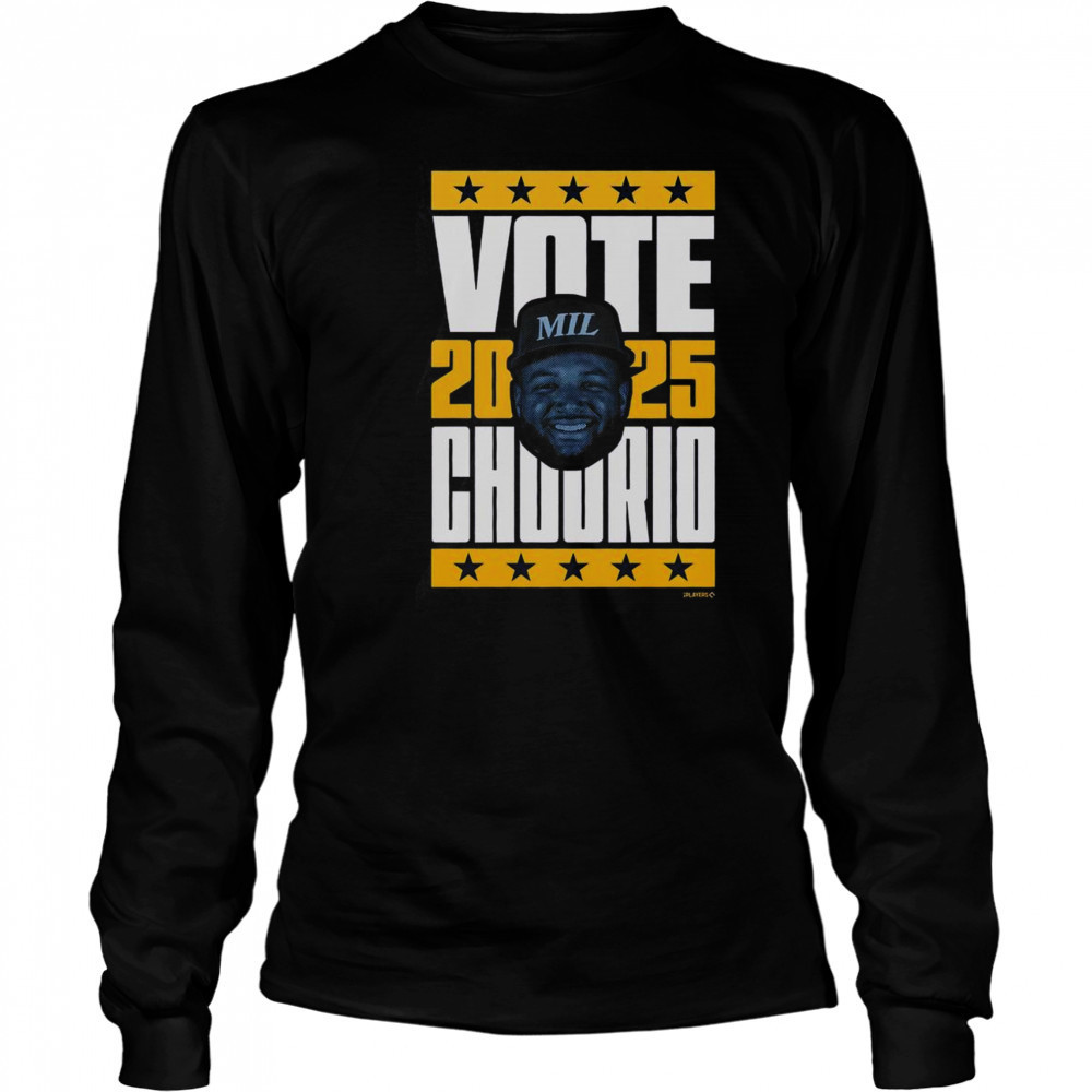 Good Jackson Chourio 2025 Vote T-Shirt Long Sleeved