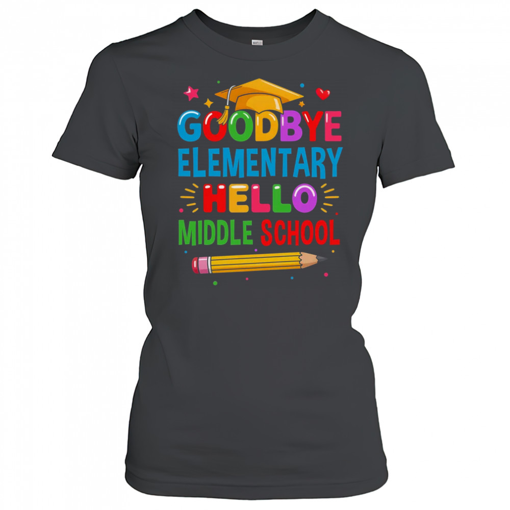 Graduation From Elementary To Middle School 2025 For Her Him shirt Women's T-shirt