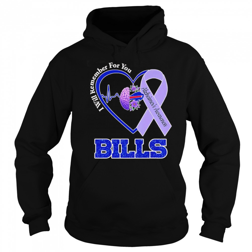I will remember for you Alzheimer’s Awareness Buffalo Bills shirt Sweatshirt