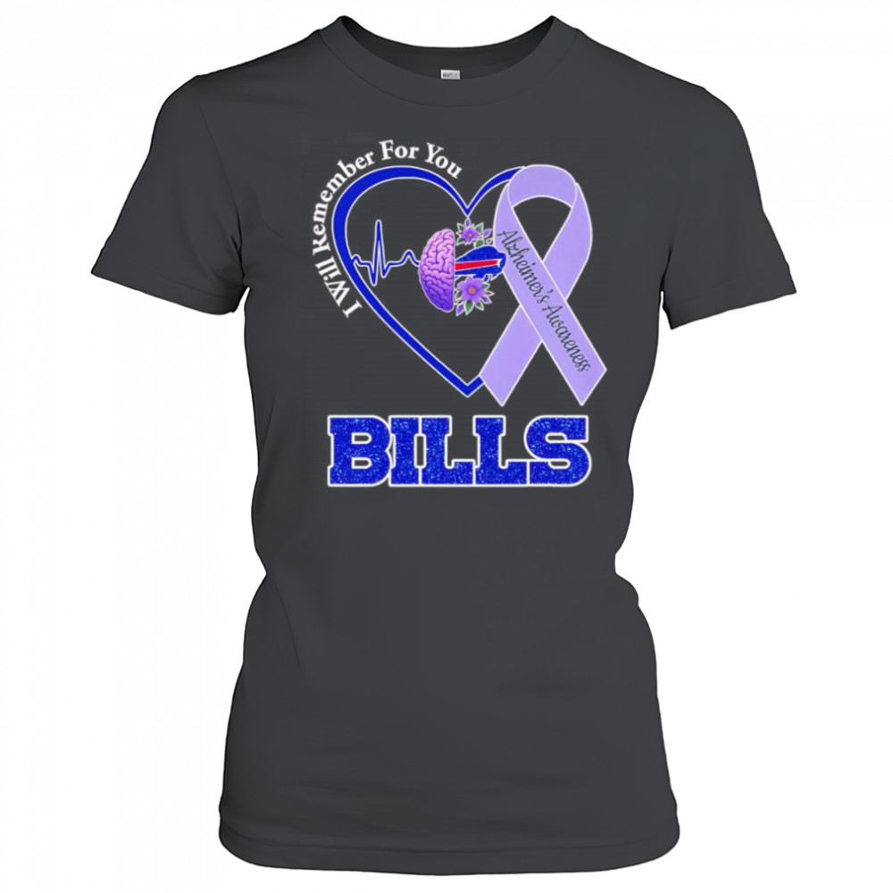 I will remember for you Alzheimer’s Awareness Buffalo Bills shirt Women's T-shirt