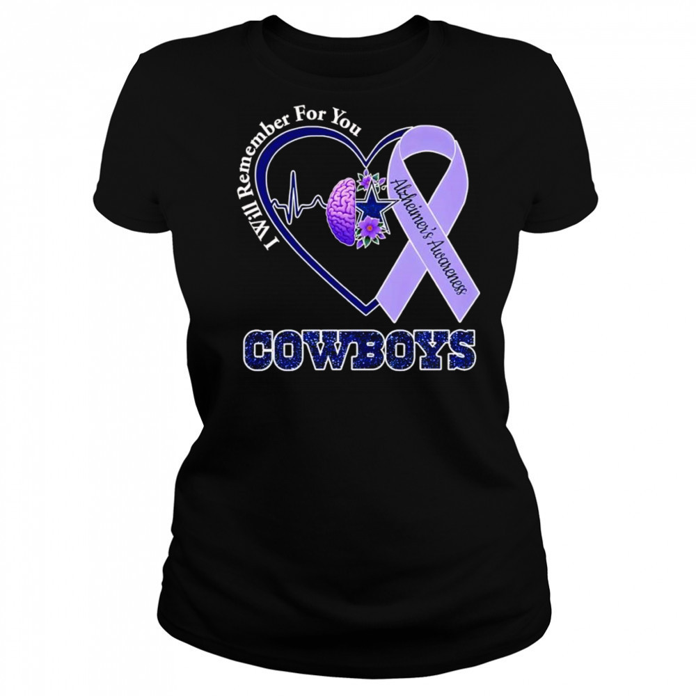 I will remember for you Alzheimer’s Awareness Dallas Cowboys shirt Women's T-shirt