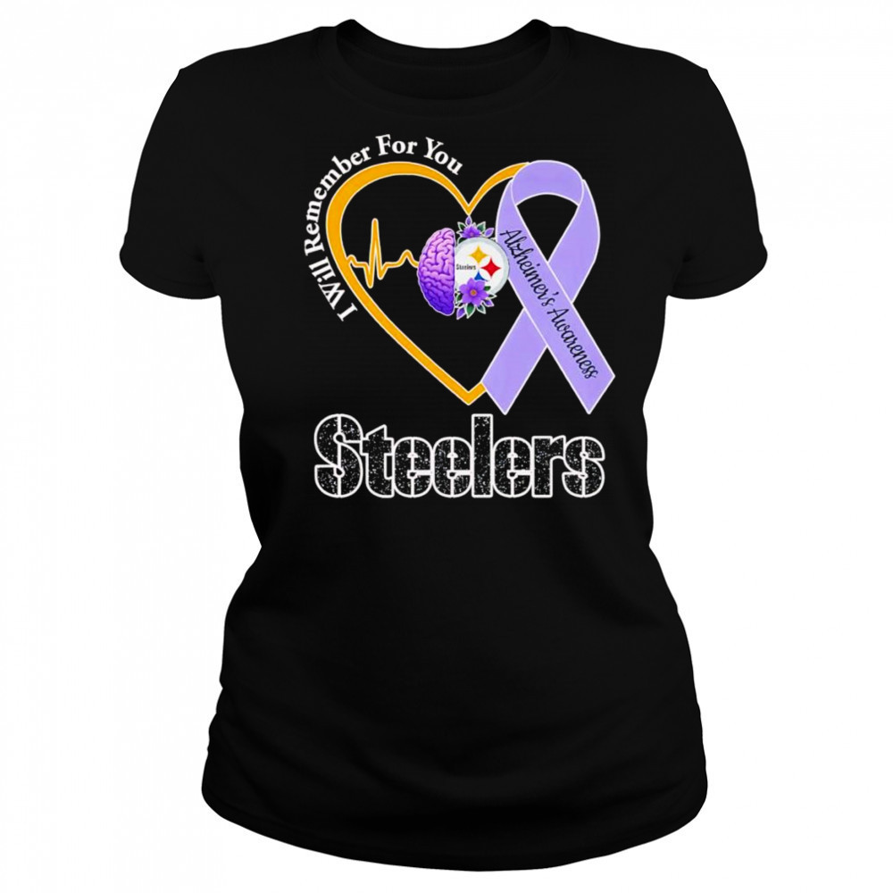 I will remember for you Alzheimer’s Awareness Pittsburgh Steelers shirt Women's T-shirt