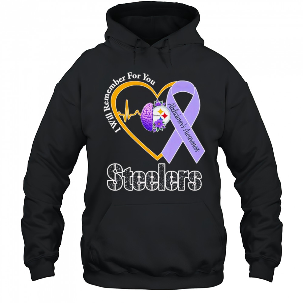 I will remember for you Alzheimer’s Awareness Pittsburgh Steelers shirt Hoodie