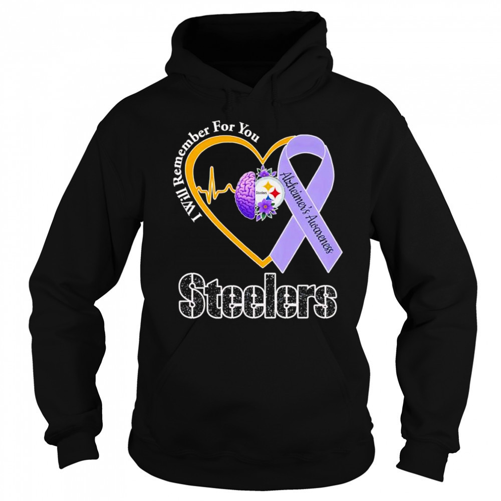 I will remember for you Alzheimer’s Awareness Pittsburgh Steelers shirt Sweatshirt