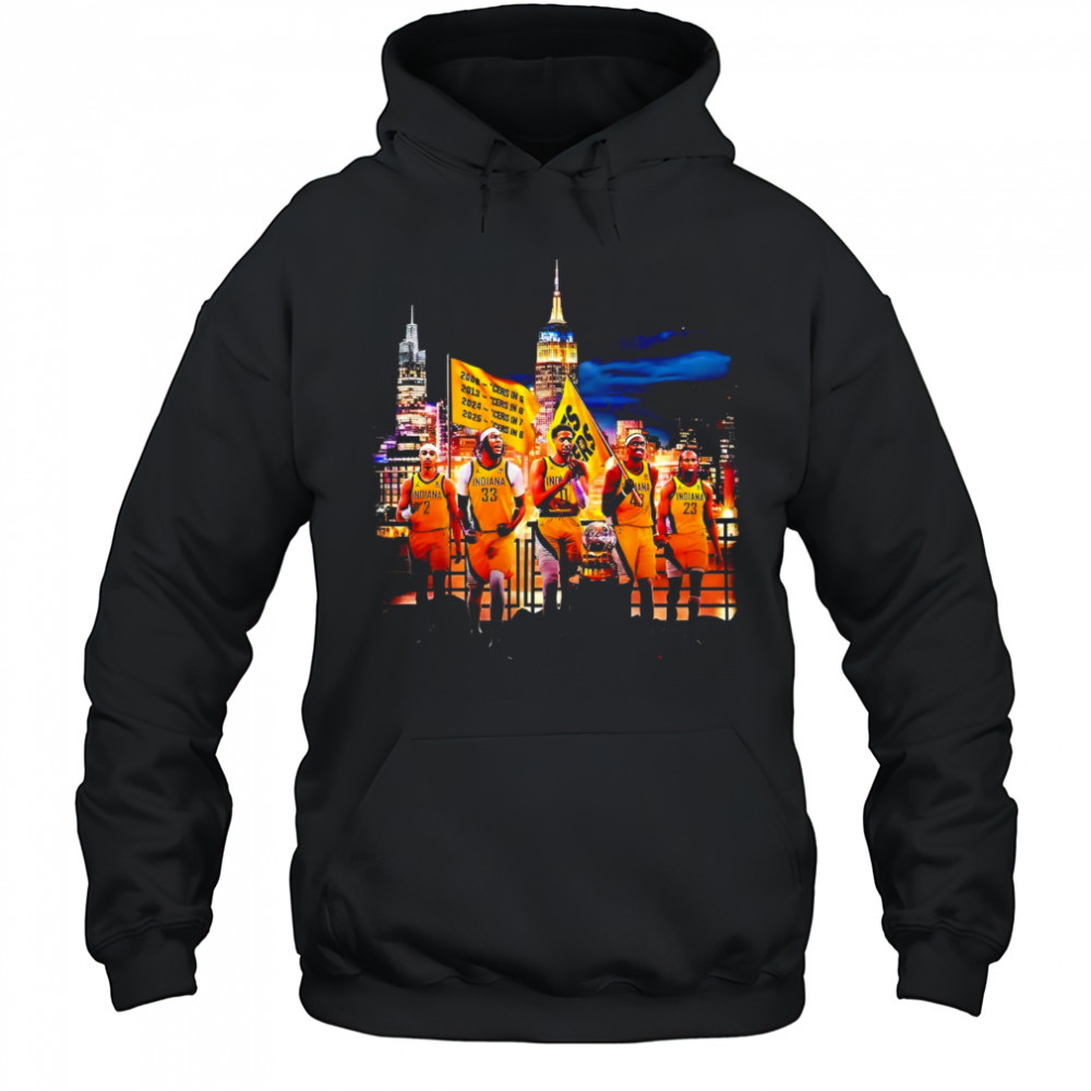 Indiana Pacers 2025 Finals Victory Parade skyline shirt Hoodie