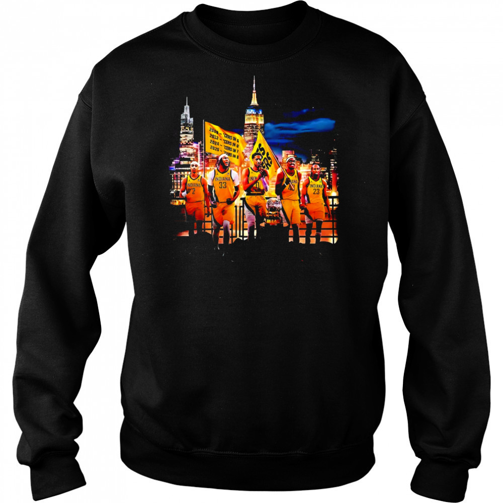 Indiana Pacers 2025 Finals Victory Parade skyline shirt Hoodie