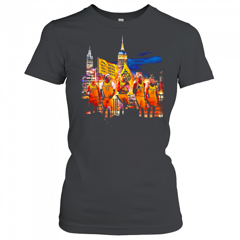 Indiana Pacers 2025 Finals Victory Parade skyline shirt Women's T-shirt